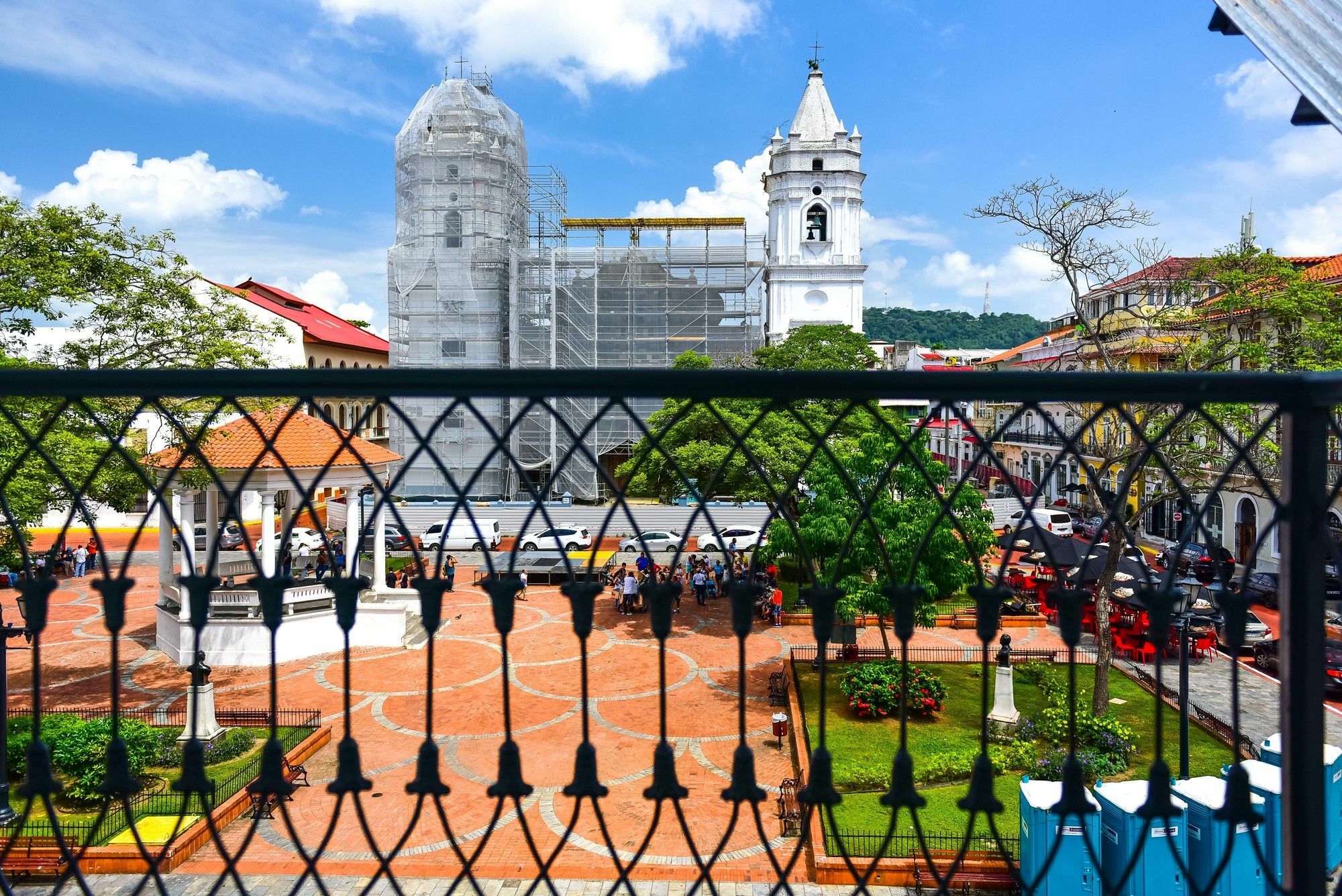 Central Hotel Panama Casco Viejo Εξωτερικό φωτογραφία View of the main square of Santa Bárbara